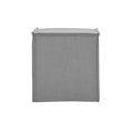 thumbnail image 3 of Posh Living Capri Traditional Linen Fabric & Wood Ottoman in Light Gray, 3 of 6