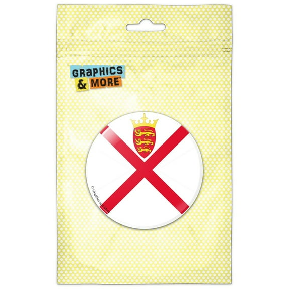 Jersey National Country Flag Pinback Button Pin Badge