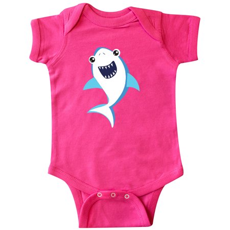 

Inktastic Cute Shark Little Shark Blue Shark Gift Baby Boy or Baby Girl Bodysuit