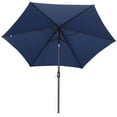thumbnail image 4 of Ainfox 9ft Navy Blue Patio Umbrella with Push Button Tilt and Crank, Waterproof Outdoor Sunshade Canopy, 4 of 8