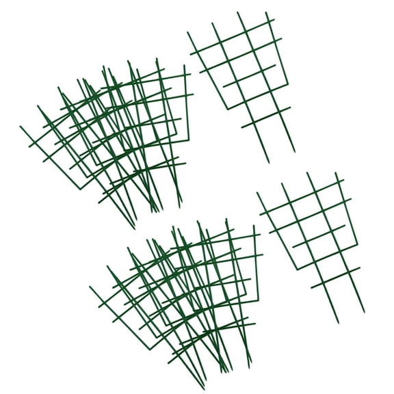 12 Pieces Mini Climbing Plant Trellis DIY Practical 12" Green Garden Trellis