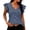 C-Navy149, variant on V Neck T Shirts For Women Striped Tee Flutter Sleeve Loose Fit Casual Summer Daily Wear Stylish Tops