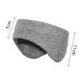 thumbnail image 6 of NIBOLOG Ear Warmers Headband Ultra-light Moisture Wicking Ski Sports Fleece Earmuffs Running Headband Winter Ear Cover, 6 of 8