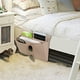 thumbnail image 5 of Xihbxyly Bolsa de Almacenamiento para Mesita de Noche, Organizador Colgante de Lino, Diseño Multibolsillos, Fácil Instalación, Ideal para Usar En Sofá, Escritorio o Cama, Beige o Marrón Oscuro, Mater, 5 of 5