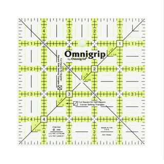 12 1/2″ Square Creative Grids Ruler – Quilting Is My Therapy