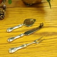 thumbnail image 2 of Leeber 86005 Elegance Silver Plate Rim Cheese Set, 3 Piece, 2 of 2