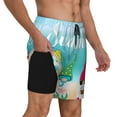 thumbnail image 2 of Balery Hello Summer Gnome 1 Bañador para hombre, shorts de playa de secado rápido con entrepierna y forro de compresión-3X-Large, 2 of 6