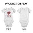 thumbnail image 3 of Half Maldivian Is Better Than None Cute Baby Bodysuit Baby Clothes (White, 3-6 Months), 3 of 5