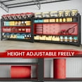 thumbnail image 6 of AUHUP 8000LBS Heavy Duty Metal Shelving 68" W Shelving Unit 4-Tier Garage Storage Shelves for Warehouse,Basement Industrial,Commercial Utility Rack Shelf, Black, 68"W x 24"D x 63"H, 6 of 11