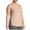 Beige, variant on Fnooota Women's Plus-size Tank Tops, Sleeveless Crew Neck Summer Side Slit Workout Tops Beige Size L-5XL