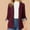 Wine, variant on Mnyycxen Women's Casual Business Blazer 3/4 Sleeve Button Solid Open Front Jackets Work Office Blazers Tops with Pockets