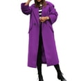 thumbnail image 3 of LilyLLL Womens Winter Warm Peacoat Double Breasted Longline Woolen Coat Jacket Outwear, 3 of 4