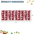 thumbnail image 2 of Senfot Red 2x6 Area Rugs for Living Room, Indoor Non Slip Carpet, Washable Rug for Home Decor, Soft Low Pile Christmas Rug with Xmas Tree Reindeer Snowflake for Bedroom, Dining Room, 2 of 7