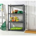 thumbnail image 2 of 4 Shelf Unit, Heavy Duty and Easy to Assemble Plastic Storage Unit, Organize Bins in the Garage, Basement, Attic, Mudroom, Gray, 1-Pack, 2 of 5
