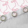 thumbnail image 4 of Feelyou Teens Fashion Bow-tie Curtains Pack of 2 (42x84 Each), Butterfly Knot Princess Curtains Blackout, Watercolor Bowknot White Pink Bedroom Curtains, Window Curtains Home Decor, 4 of 6