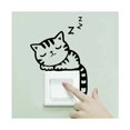 thumbnail image 1 of 4 Uds pegatina de pared de gato interruptor de luz pegatina decorativa habitación de bebé arte de pared habitación de niños, 1 of 5
