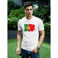 thumbnail image 2 of Paint Of The Flag Of Portugal Tee Men's -Image by Shutterstock, 2 of 4