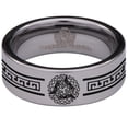 thumbnail image 2 of Ancient Wolf and Raven Tungsten Carbide Ring, 2 of 9