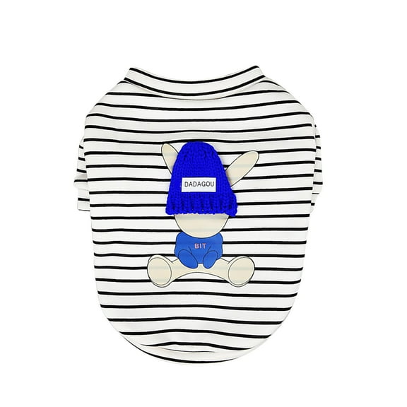 KDFJPTH Pet Dog Autumn And Winter Teddy Dog Clothing Rabbit Striped Sweater Cat Christmas Sweaters Extra Small Dog Lot berry Dog Small Male Dog Small Medium Dog Dog