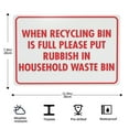 thumbnail image 2 of When Recycling Bin Is Full Sign Outdoor Signs Aluminum Warning Metal Sign Vintage Sign Wall Decor for Home Farm Bar Coffee Shop Club Decoration 8x12 Inch, 2 of 7