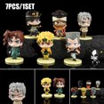thumbnail image 1 of 7pcs/set JOJO's Bizarre Adventure Model Anime Figurine Collectibles Cute Car Interior Cake Decor, 1 of 6