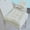 White #4, variant on Fiudx Tufted Corduroy Floor Cushion for Living Room & Tatami | 19.6 Inch Square Seat Pillow for Adults | 1-Piece Foam-Filled Home Decor Cushion