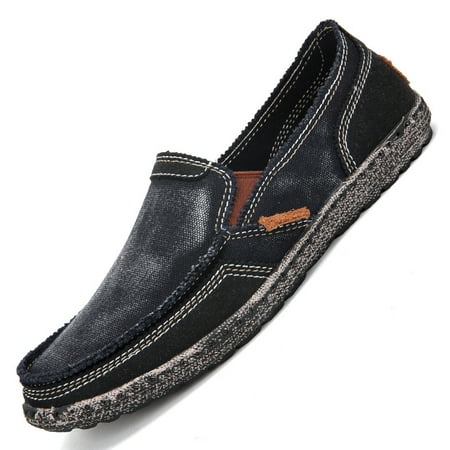 

Men‘s Canvas Loafer Shoes Breathable Lightweight Non-slip Slip On Casual Shoes Men‘s Sneakers