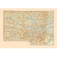 thumbnail image 2 of Baedeker 32x24 White Modern Wood Framed Museum Art Print Titled - Gailthaler Alpen Austria - Baedeker 1896, 2 of 4