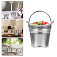 thumbnail image 2 of ColoMX 10 unids Plastic Mini Food Envase Portable Party Snack Bucket para el hogar de plata, 2 of 7