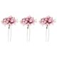thumbnail image 1 of Flower Hairpin Simulation Hair Clips for Women Use 3Pcs Pink Set, 1 of 5