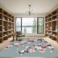 thumbnail image 2 of ODIKA 5'x7' Machine Washable Non-Slip Area Rug, Japanese Pink High Traffic Rug, Pink, 1291168, 2 of 7