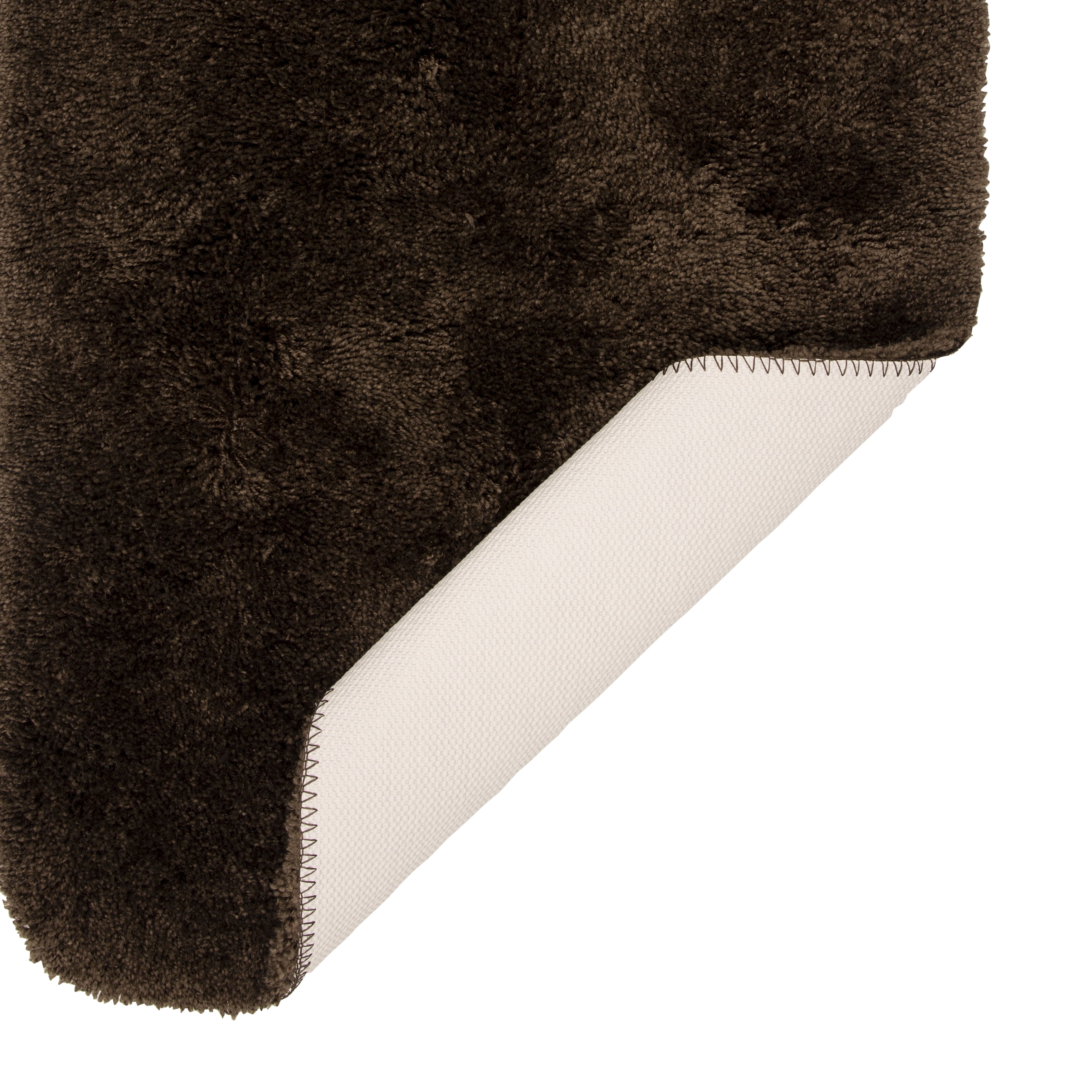 Mainstays Performance Polyester Bath Rug, Brown Basket, 19.5" x 34"