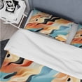 thumbnail image 4 of Designart "Kaleidoscopic Desert Fantasy" Beige Abstract Bedding Covert Set - Modern & Contemporary Bed Set With 2 Shams, 4 of 5