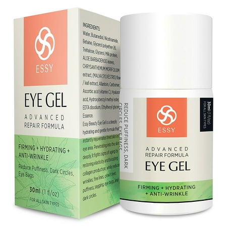 Essy Natural Eye Gel for Wrinkles, Fine Lines, Dark Circles, Puffiness Bag (30 (Best Natural Eye Gel)