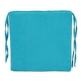 thumbnail image 2 of Blazing Needles Indoor 16" x 16" Microsuede Chair Cushion, Aqua Blue, 2 of 4