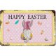 thumbnail image 1 of Letreros de metal retro con diseño de gnomo de Pascua, rosa, amarillo y lunares blancos, placa de metal para Pascua de primavera, 8 x 12, 1 of 6