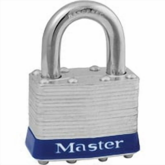 Master Lock 1-5/16" H x 1" W x 1-3/4" L Steel 4-Pin Cylinder Padlock 1 pk Keyed Alike
