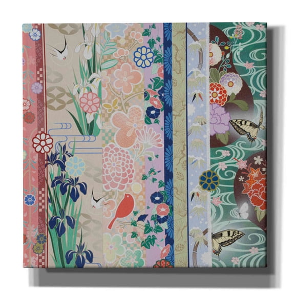 Epic Graffiti 'Kimono Pattern' by Zigen Tanabe, Canvas Wall Art, 37"x37"