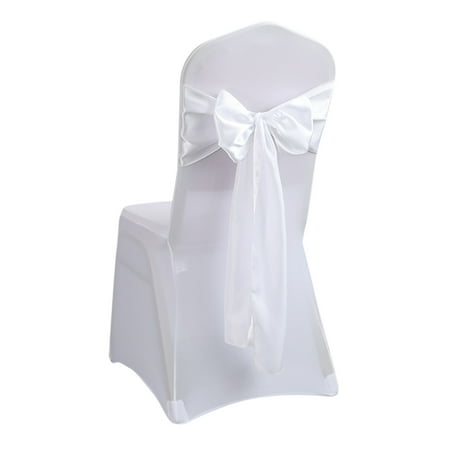 

Vicbovo Chair Ribbon Bow Strap Wedding Banquet Party Event Decoration Chair Bow Tie Chair Bow 7.8 x 107.3 Inches