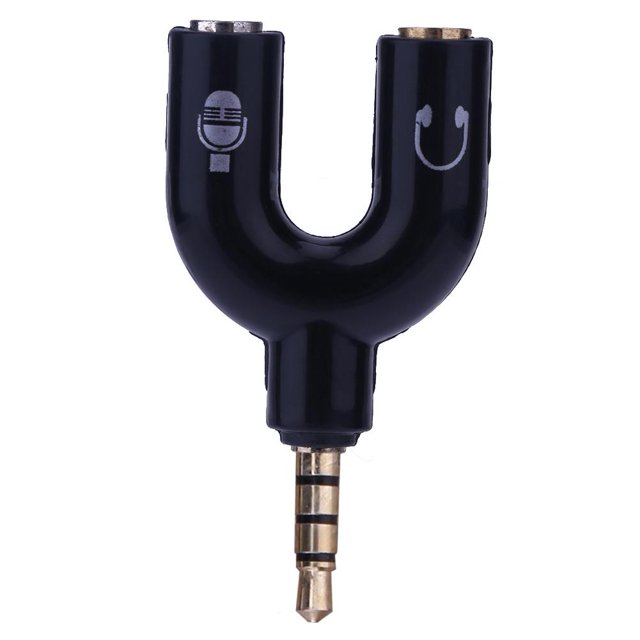Adaptador Divisor en U 2 Vías para Con Conector Audio Estéreo 3 5 Mm