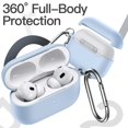 thumbnail image 5 of JETech Upgraded Silicone Case Cover for AirPods Pro (2nd/1st Generation 2023/2022/2019) with Keychain, Hard PC Interior, Shockproof Protective Skin Shell, Front LED Visible (Sky Blue), 5 of 6