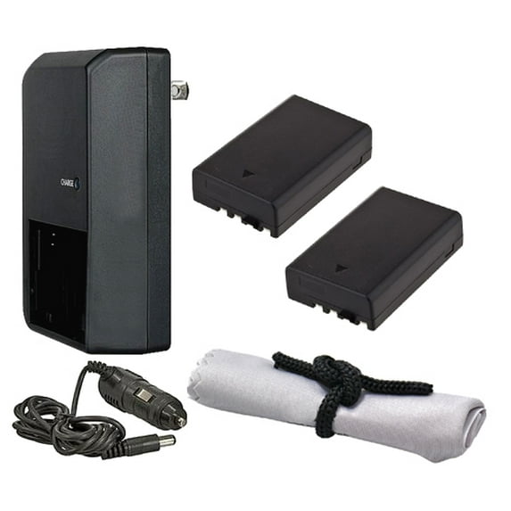 Pentax K-S2 'Intelligent' Batteries (2 Units) + AC/DC Travel Charger + Nw Direct Microfiber Cleaning Cloth.