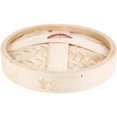 thumbnail image 1 of Panier Vapeur en Bambou pour Cuisiner, Cuiseurs Vapeur en Bambou pour Aliments Chinois Dim Sum Légumes Dumpling Poulet Poisson Riz Mini Panier Vapeur Réutilisable, 1 of 1