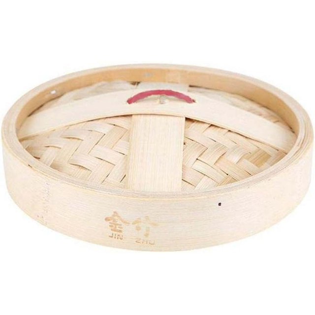 Panier Vapeur en Bambou pour Cuisiner, Cuiseurs Vapeur en Bambou pour Aliments Chinois Dim Sum Légumes Dumpling Poulet Poisson Riz Mini Panier Vapeur Réutilisable