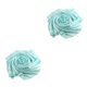 thumbnail image 4 of Qarigey Bufanda de mujer Estilo simple Elegante Pañuelo para el cuello Envoltura de cuello Hermoso Color sólido Bufandas para niñas para Azul claro 2Conjunto, 4 of 6