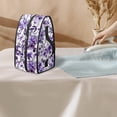 thumbnail image 3 of HELLHERO Watercolour Purple Flowers Iron Organizer Bag Protective Portable Iron Case Protective Iron Accessories, Case Only, 3 of 6