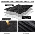 thumbnail image 3 of Rectangle Table Cloth, Waterproof Heavy Duty Vinyl Tablecloths, Wipeable Washable Table Cover for Kitchen and Dining Room (Beige, 52" X 70"), 3 of 7