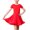 Red, variant on YM YOUMU Kids Girls Latin Short Sleeves Dance Dress Tutu Ballet Ballroom Performance Dancewear