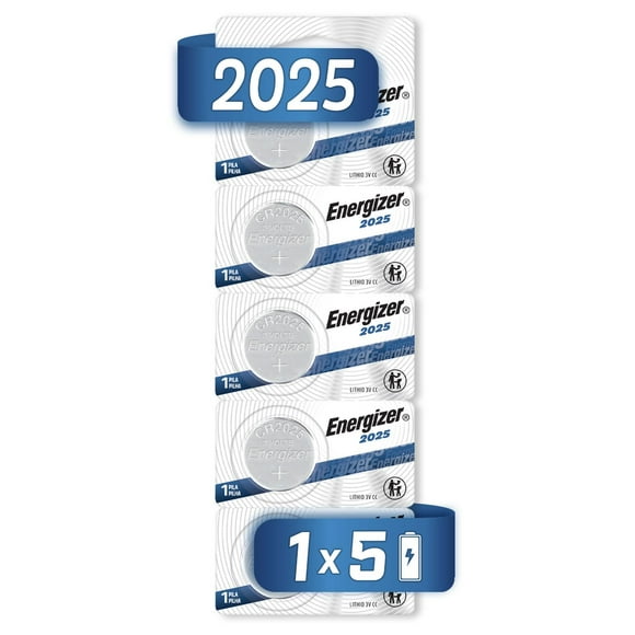 Pila Boton Energizer CR2025 Tira 5 Unidades plateado