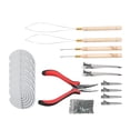 thumbnail image 1 of Kit d'Outils d'Extension de Cheveux, Kit d'Outils Microlink Pinces à Cheveux avec Feuilles d'Isolation Thermique pour Tous Types de Cheveux, 1 of 7